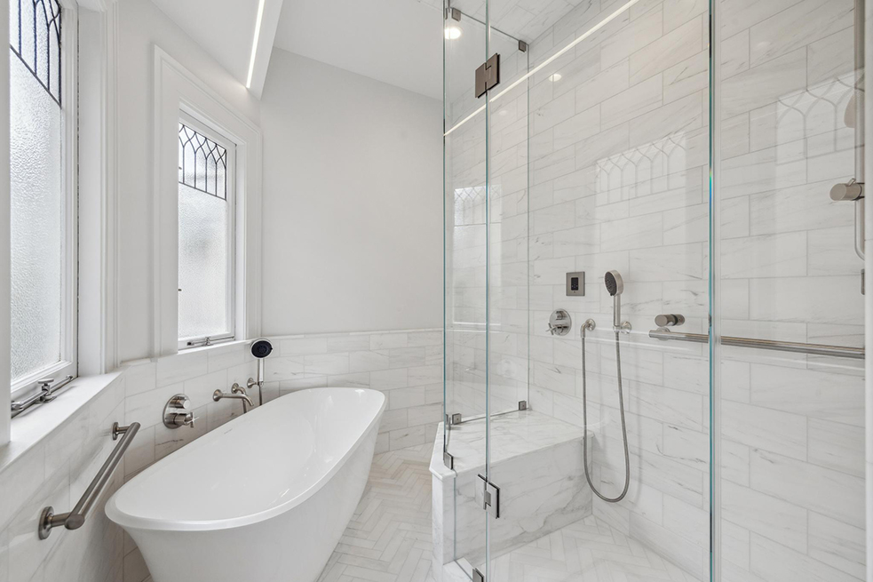 tiled bathroom