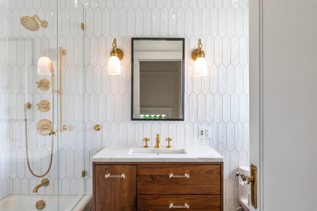 Sophisticated bathroom remodel by Centoni Restoration in San Francisco, CA