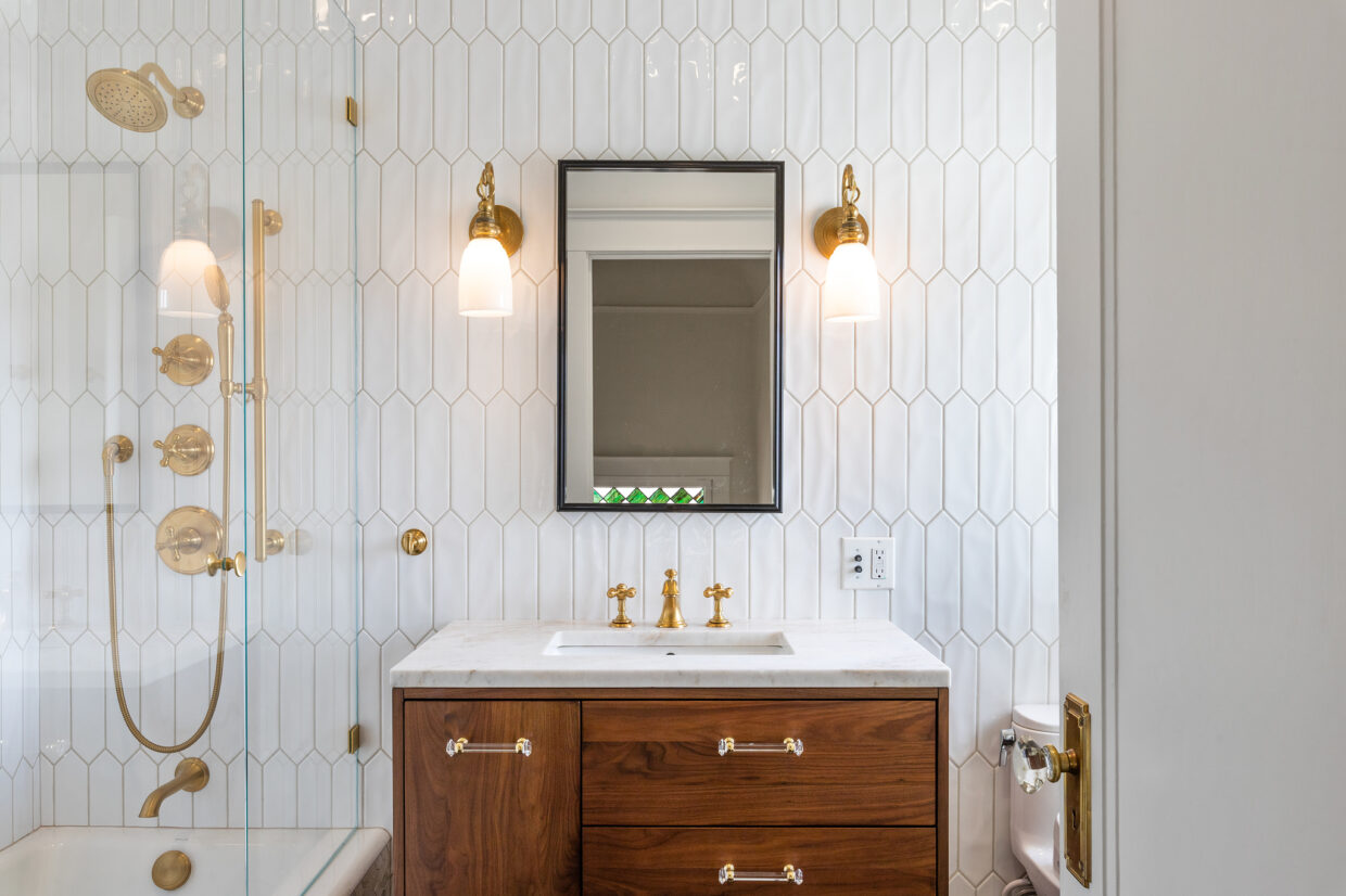 Sophisticated bathroom remodel by Centoni Restoration in San Francisco, CA